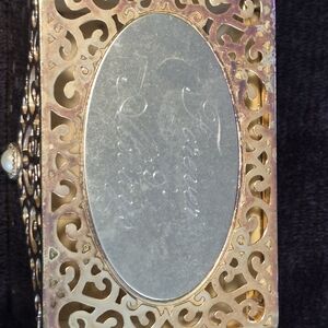 Vintage Things Remembered Gold Tone Rectangular Jewelry Box Forever and Always